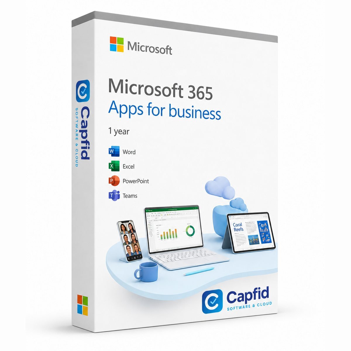 Microsoft 365 Apps for Business – digital license from Capfid