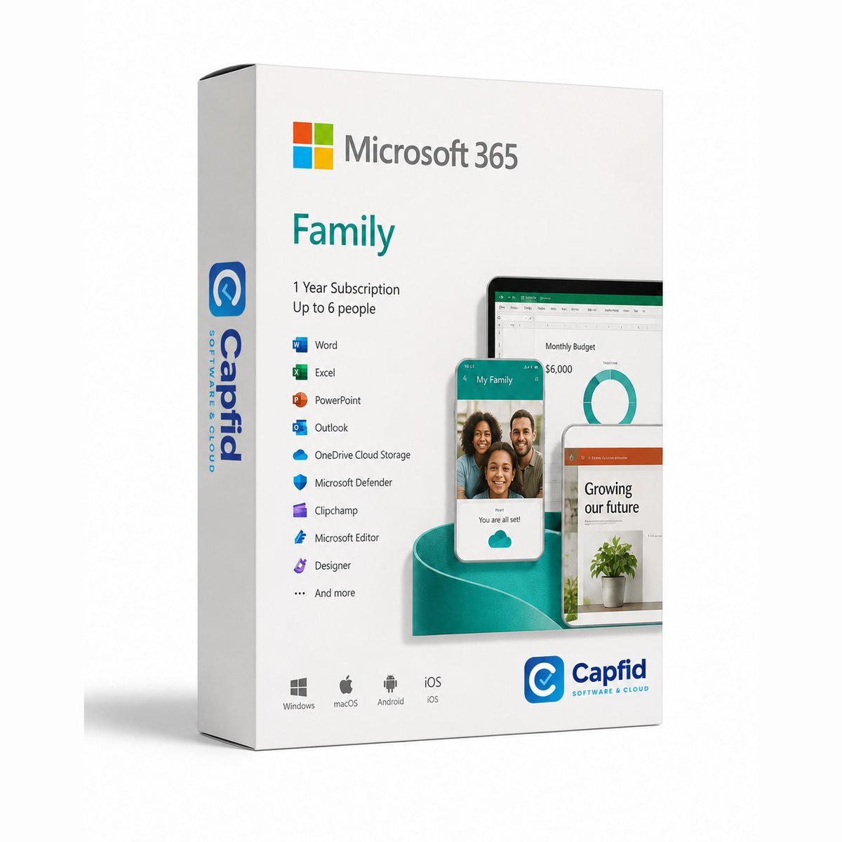 Microsoft 365 Family – digital license from Capfid