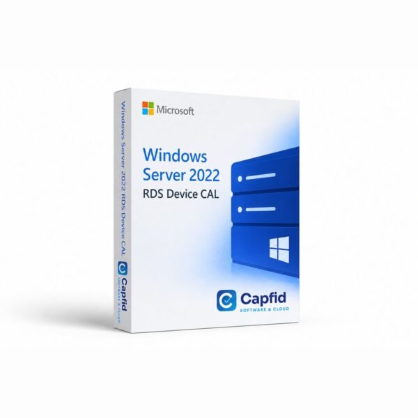 Microsoft Windows Server 2022 Remote Desktop Services (RDS) Device CAL – digital license from Capfid